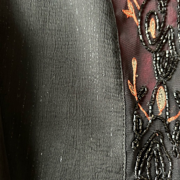 Free People Black Embroidered and Embellished Long Sleeve Dress - Picture 8 of 10